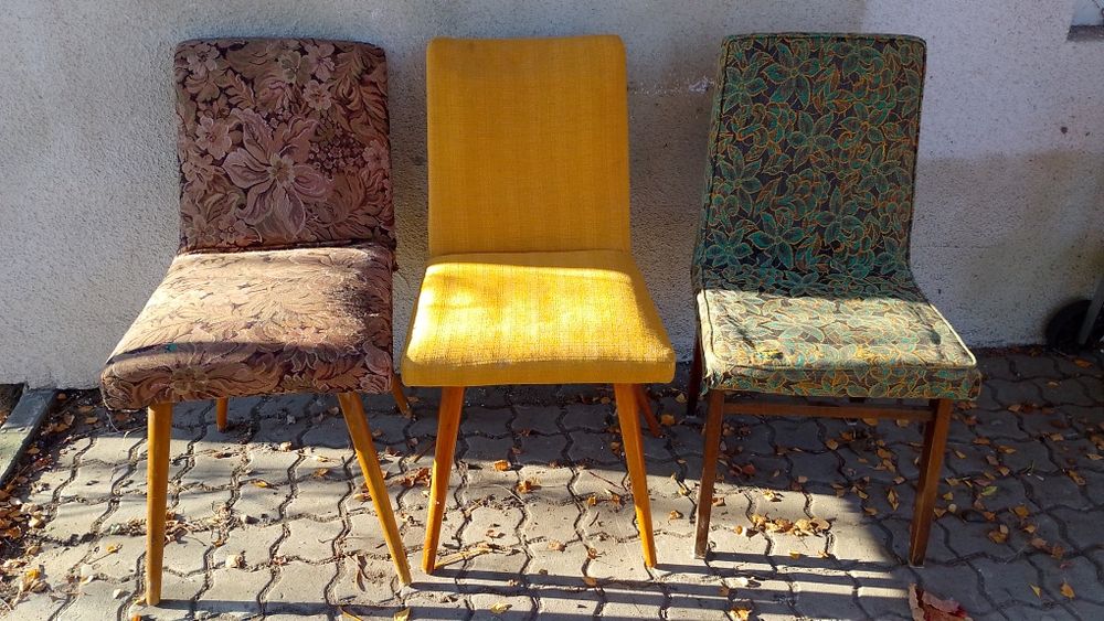Krzesło tapicerowane PRL