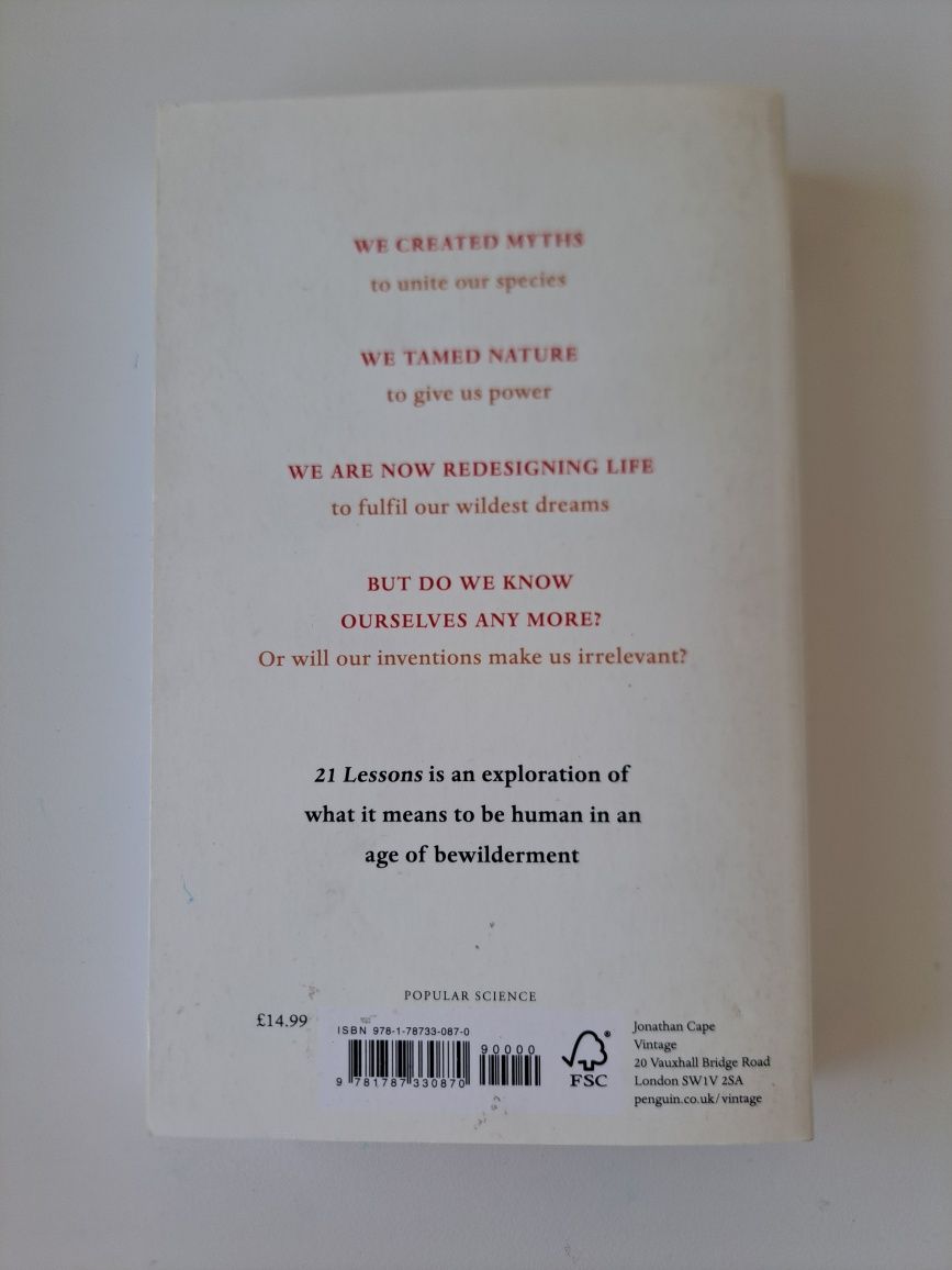 21 Lessons for the 21st century Yuval Noah Harari