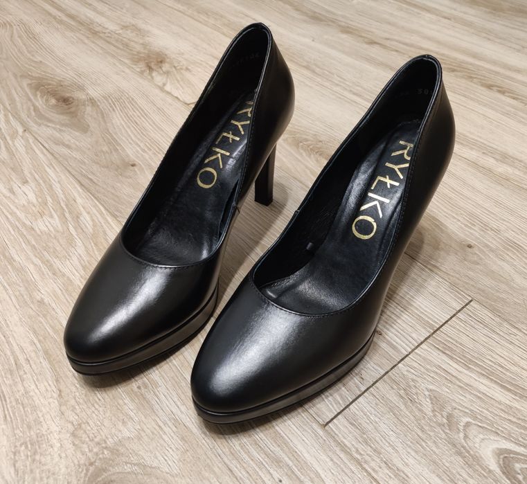 Ryłko czółenka szpilki czarne rozm. 38,5 ANETT | D8200_T