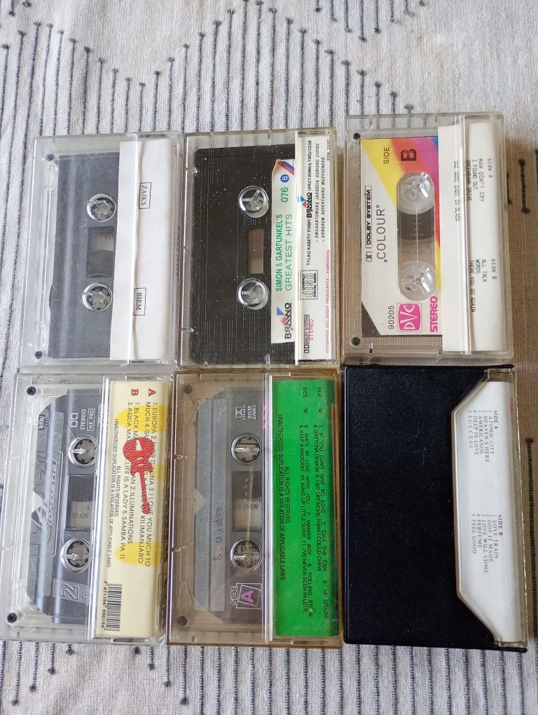 Zestaw kaset Santana Chritians Holly Johnson Steve Wonder