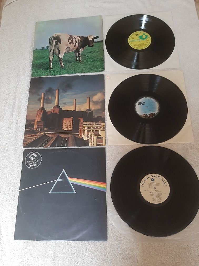 Płyty winylowe Pink Floyd 1-press w ex.stanach ceny do 190 zł