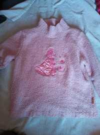 Sweterek różowy dziecięcy Disney
