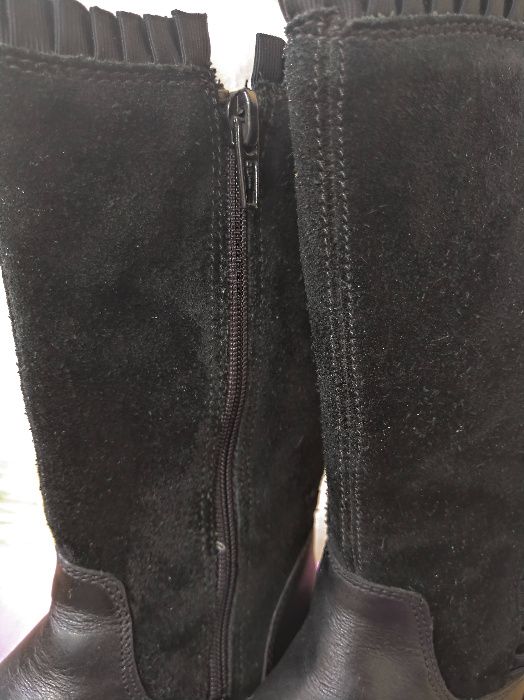 Kozaki dziecięce skóra CLARKS Daisy Ribbon rozm. 29, kozaczki jesienne