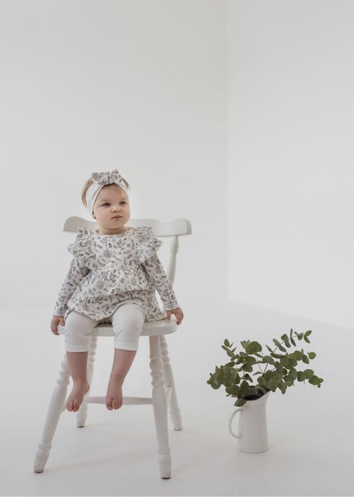 Комплект для девочки, платье, лосины, солошка