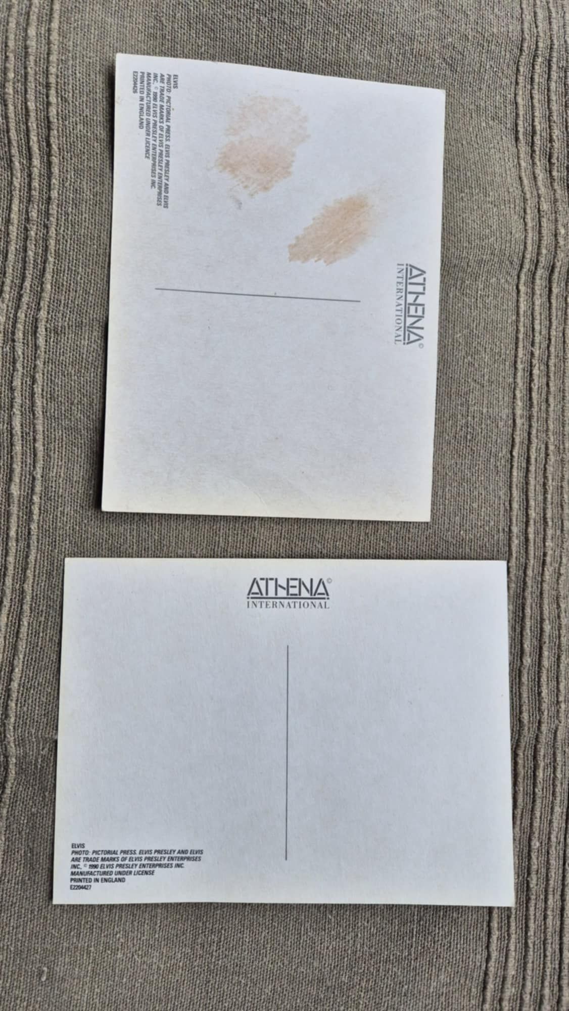 2 angielskie pocztówki Elvis Presley Athena International