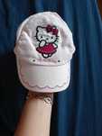 Dziewczęca czapka z daszkiem hello kitty
