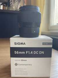 Sigma 56 mm 1.4 obiektyw sony E