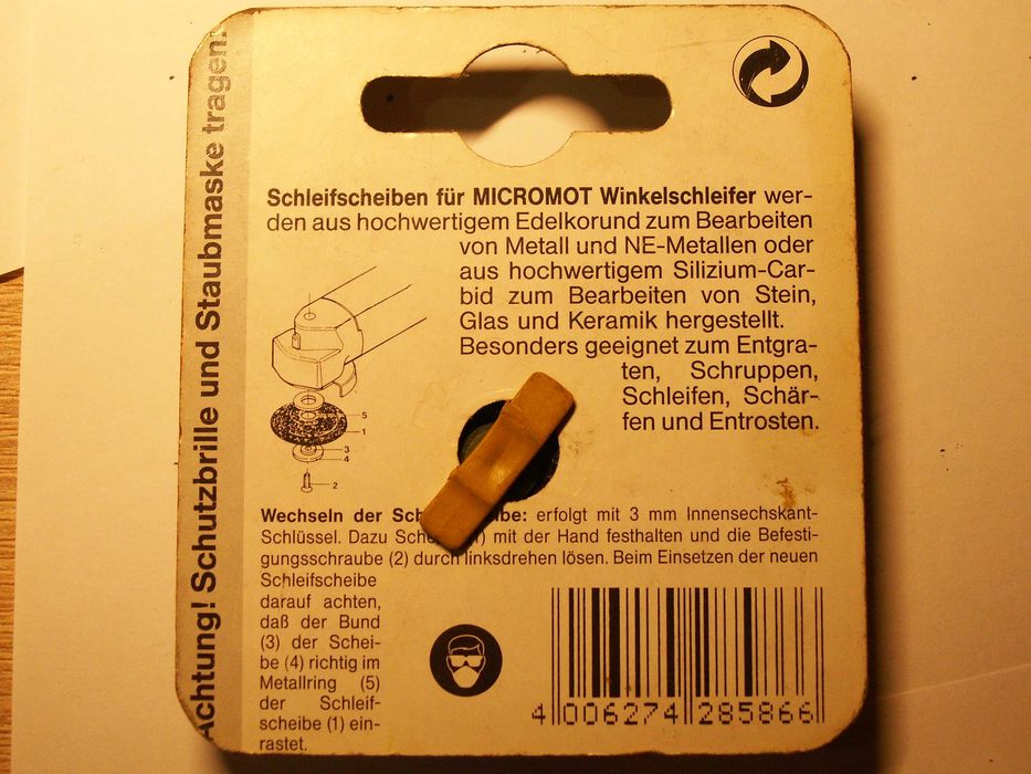 PROXXON 28586 - Tarcza szlifierska ściernica z tlenku glinu