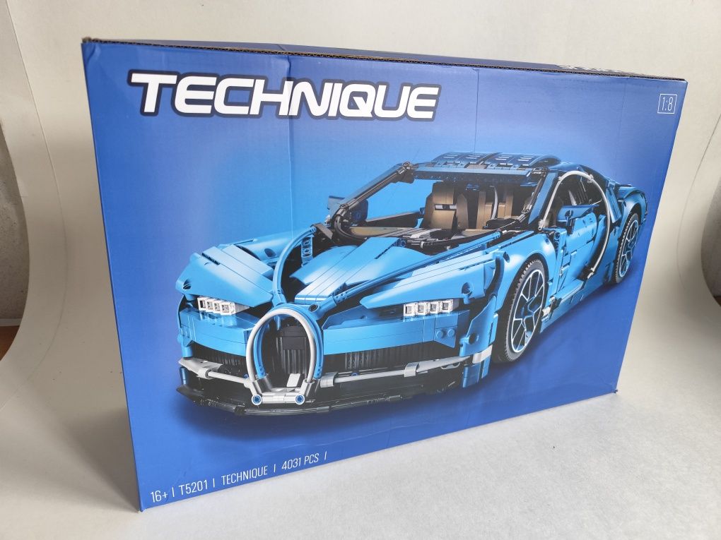 Bugatti Chiron klocki technic skala 1:8 + pudełko