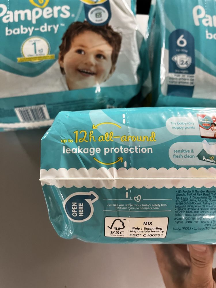 Pampers baby dry rozm 6, 72 sztuki (3 paczki)