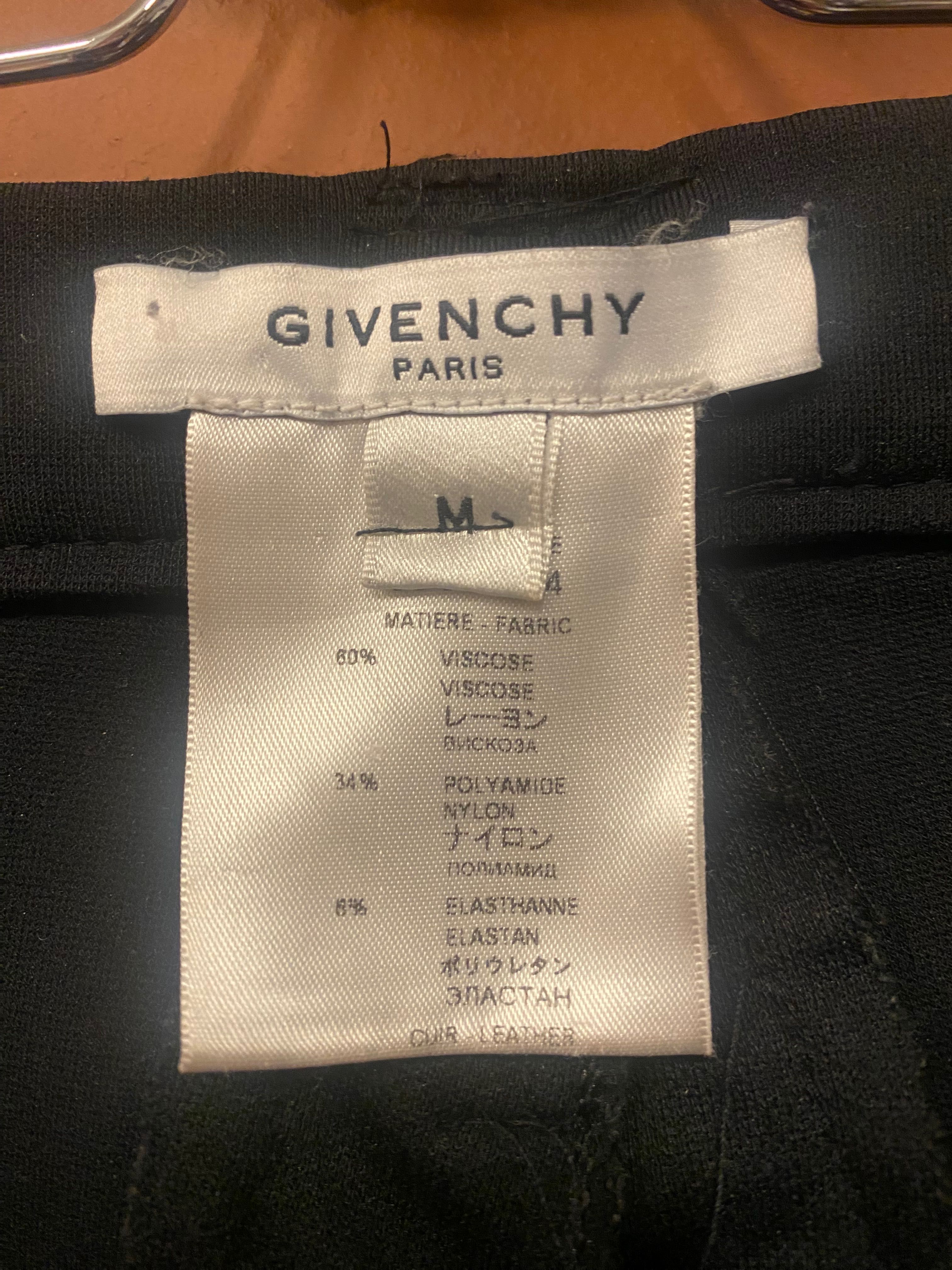 Spodnie skórzane legginsy Givenchy