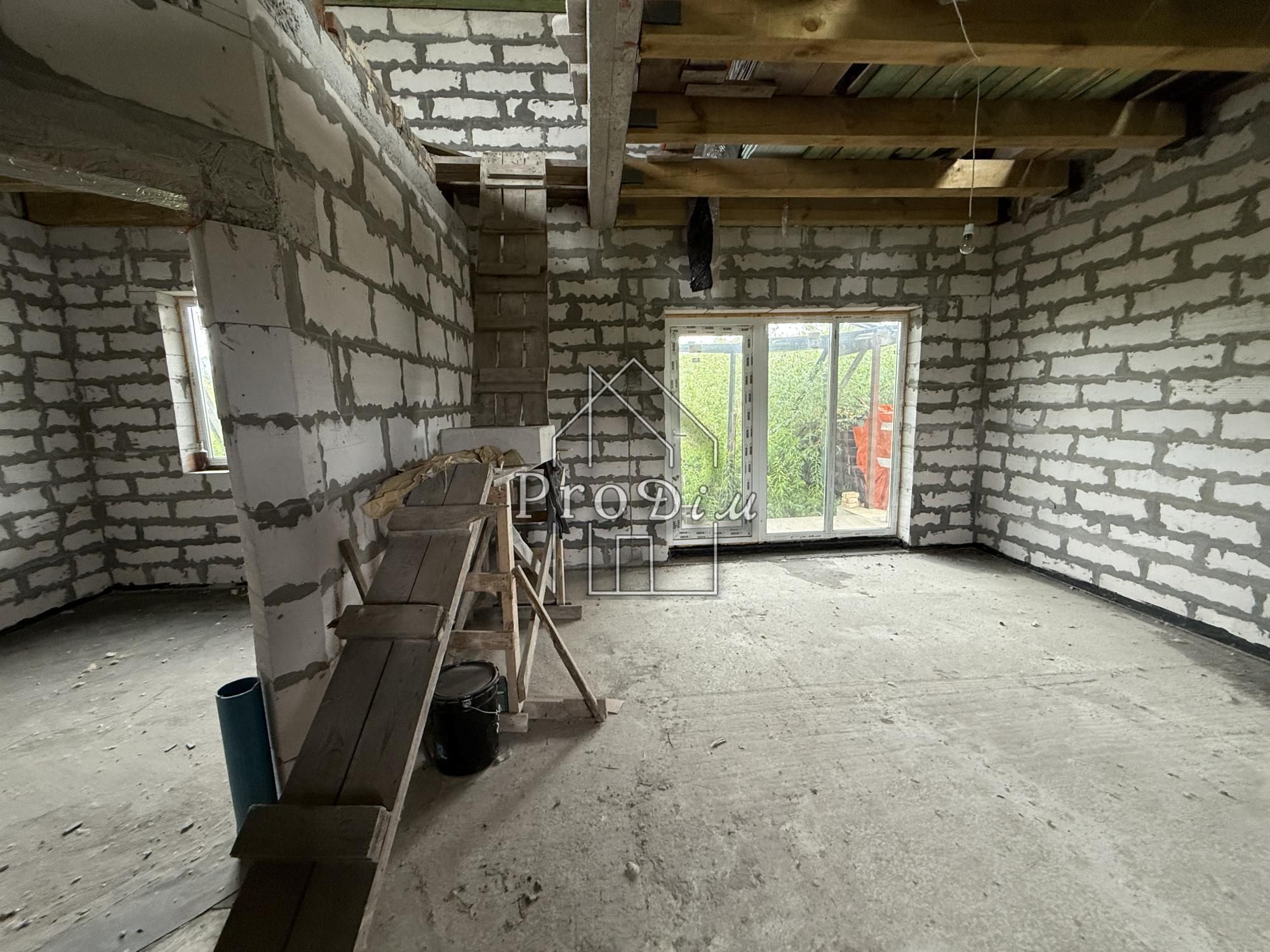 Продажу будинку, Глеваха, Вул. Фастівська 120 кв.м.Недобудова