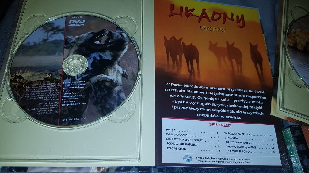 Niedźwiedzie, Rekiny, Lwy, Likaony filmy DVD nowe