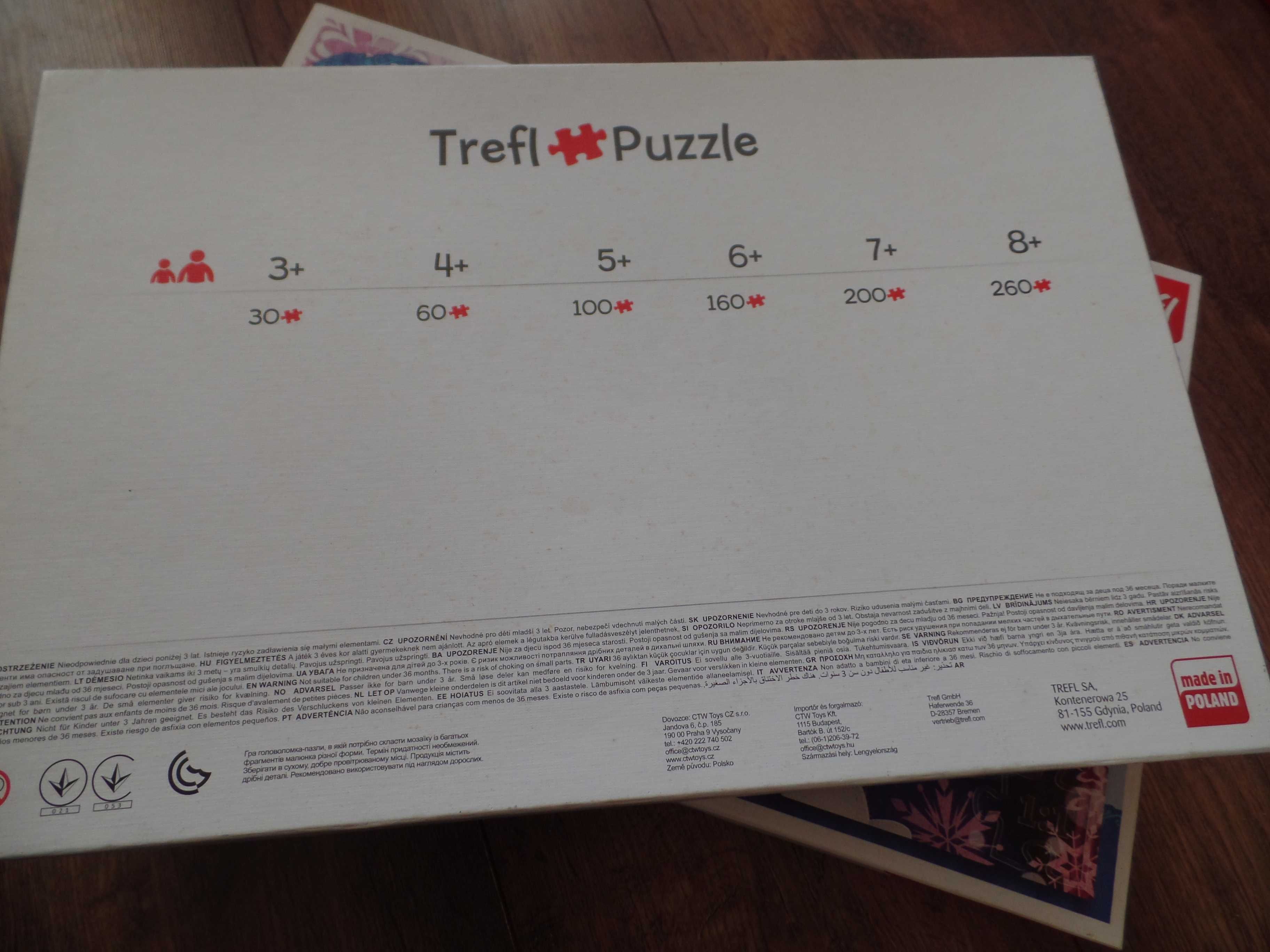Puzzle Frozen Kraina lodu 260 elementów 6+, Trefl