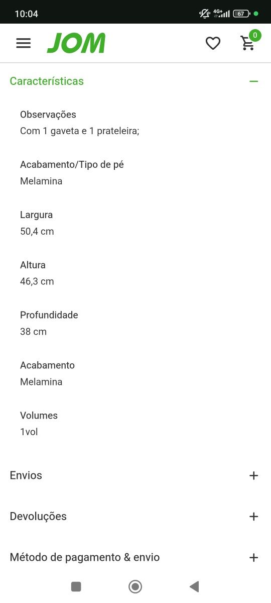 2 Mesas de Cabeceira - Linha Chaves da JOM | Como Novas