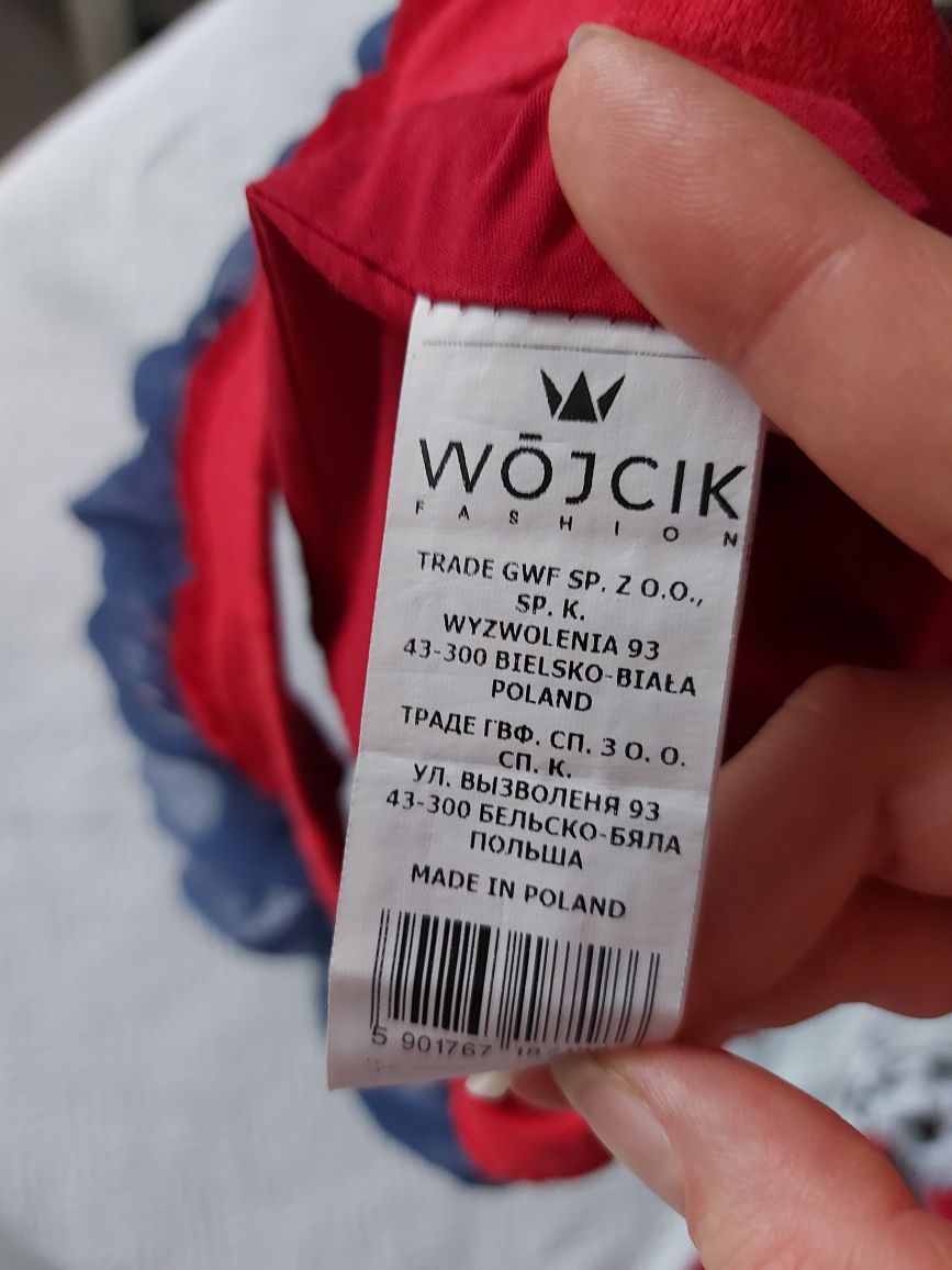 Spódniczka Wójcik krata tiul granatowo czerwona 98