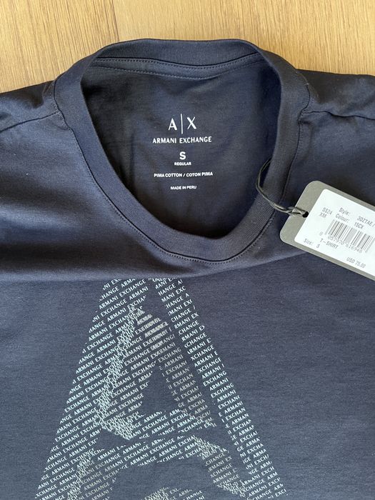 Футболка Armani Exchange S regular pima cotton