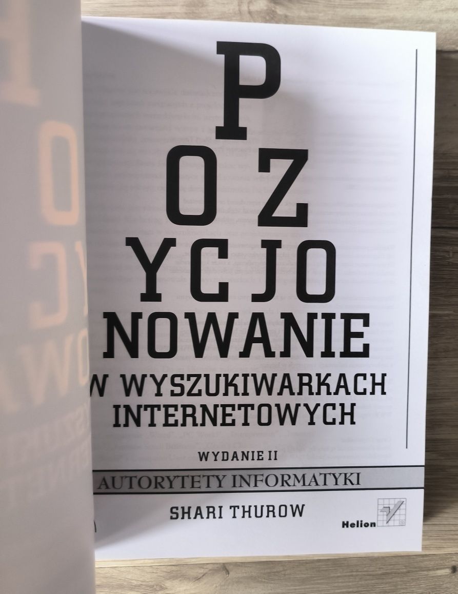 Pozycjonowanie w wyszukiwarkach internetowych Shari Thurow