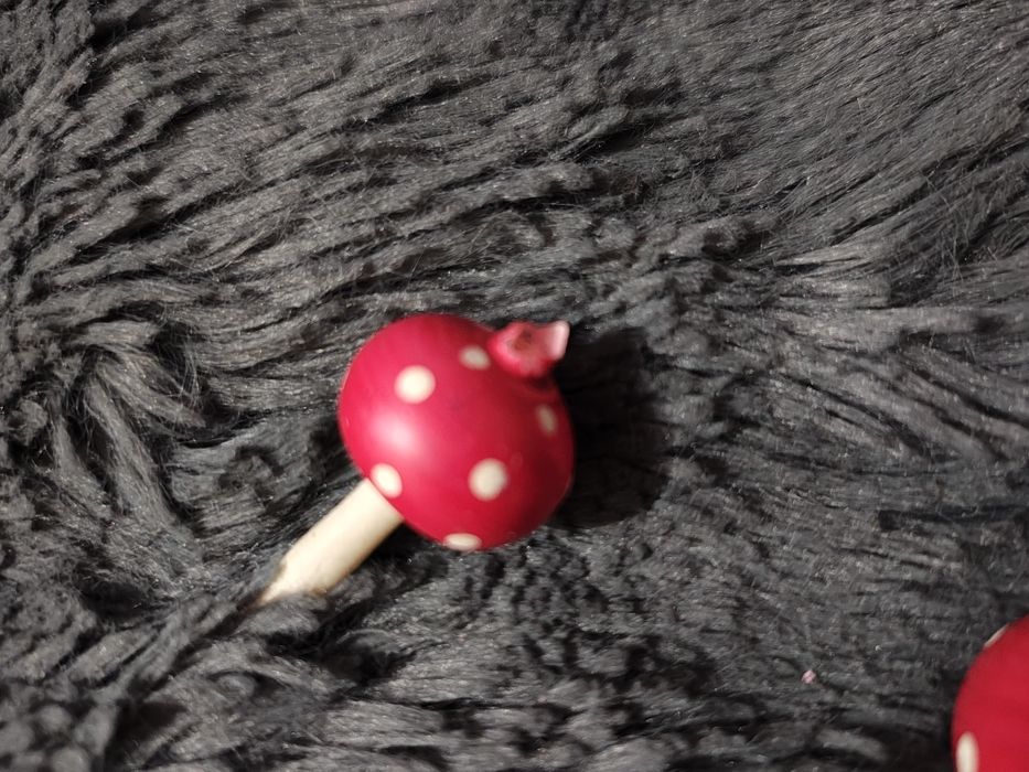 Stare bombki choinkowe PRL muchomorki