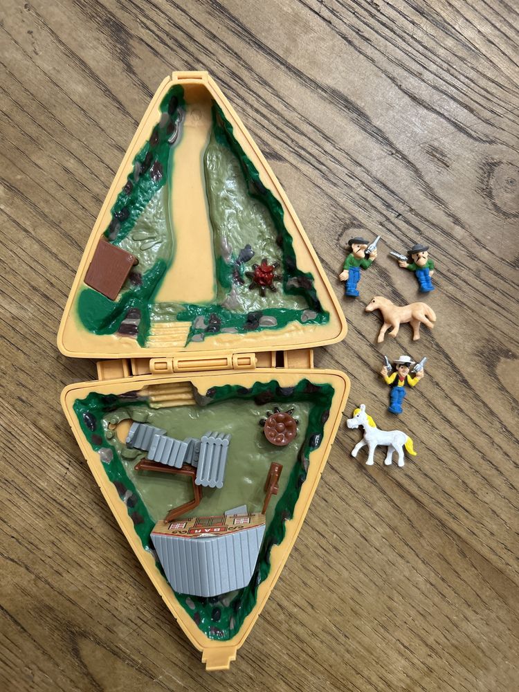 Lucky Luke Polly pocket 1995 miniaturas maquete