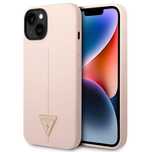 Etui Guess Silicone Triangle Na Iphone 14 - Różowe