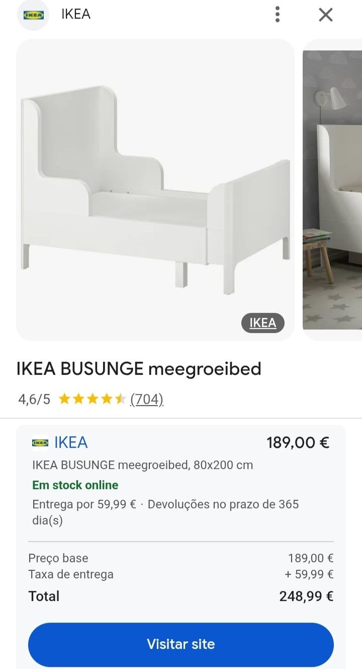 Cama de criança extensível