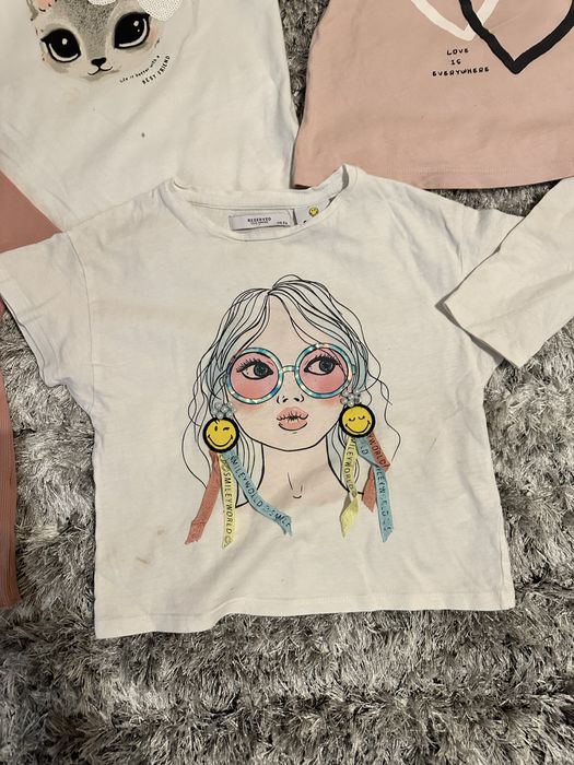 H&M i Reserved zestaw bluzek 110-116