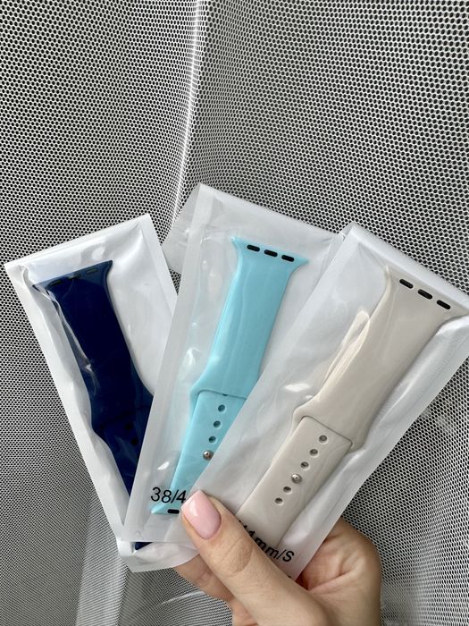 Ремешок на часы эпл watch 5/6/7 серии 38/40/41мм НОВЫЕ! Starlight