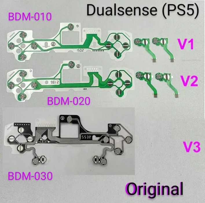 Запчасти,шлейф плата зарядки резинки джойстика PS 2,3,4,5,Xbox One,360