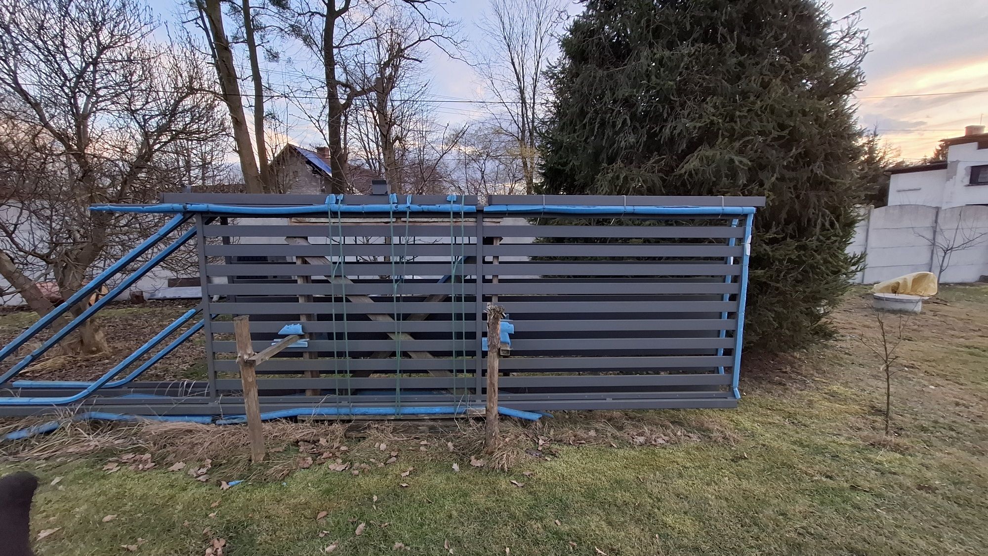 Brama przesuwna polbram  400x154+ napęd