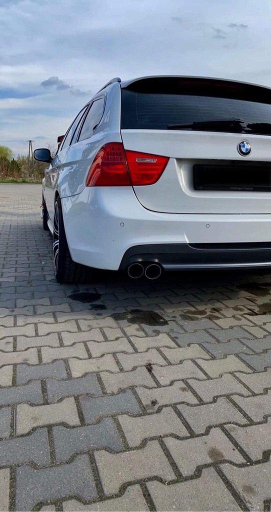 Tłumik końcowy przelotowy BMW E 90 e91 e92 e93  2x80mm