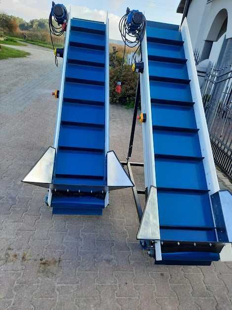 Przenośnik Taśmowy wznoszący 2m x 0,5 m