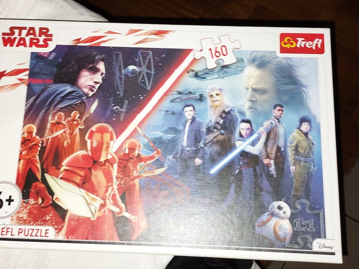 Gwiezdne Wojny PUZZLE Star Wars Kylo Ren ukladanka 2szt: 160szt +54szt