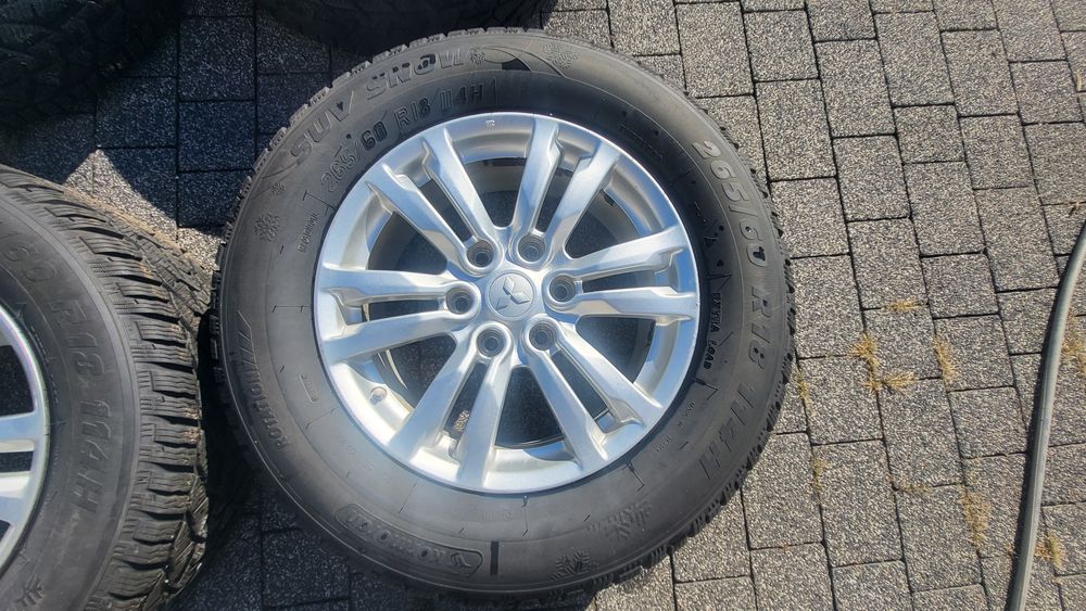 Koła zimowe mitsubishi pajero 265/60/18 l200 i inne   6x139,7