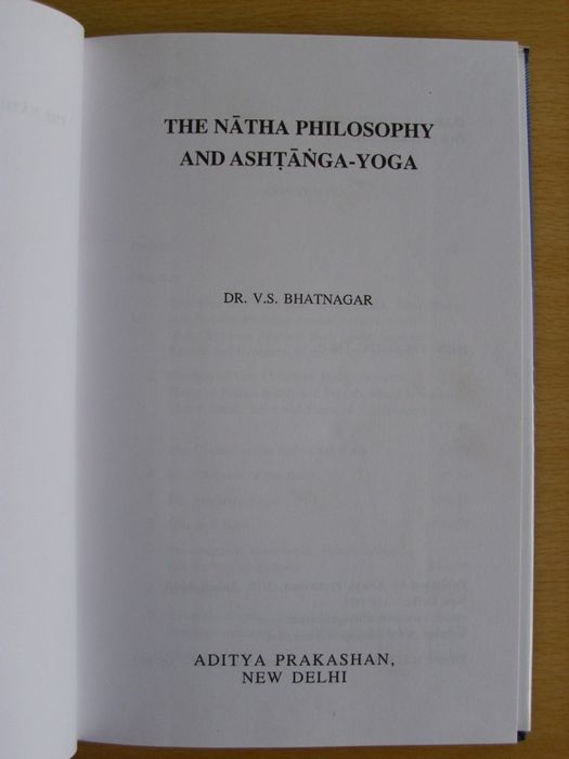 The Natha Philosophy and Ashtanga-Yoga de V. S. Bhatnagar