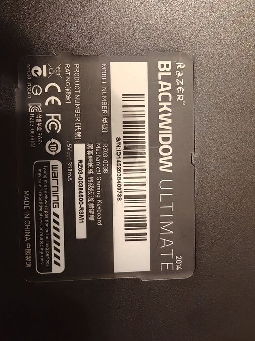 Telcado Razer blackwidow