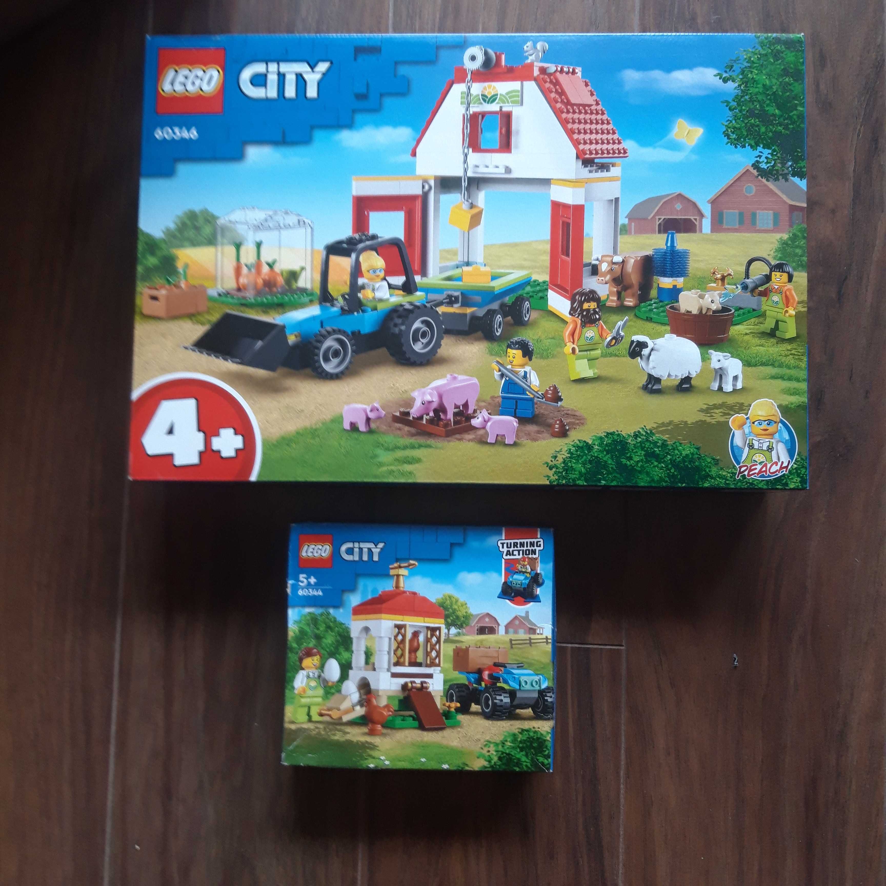 LEGO® 60346 City - Stodoła i zwierzęta gospodarskie + 60344  Kurnik