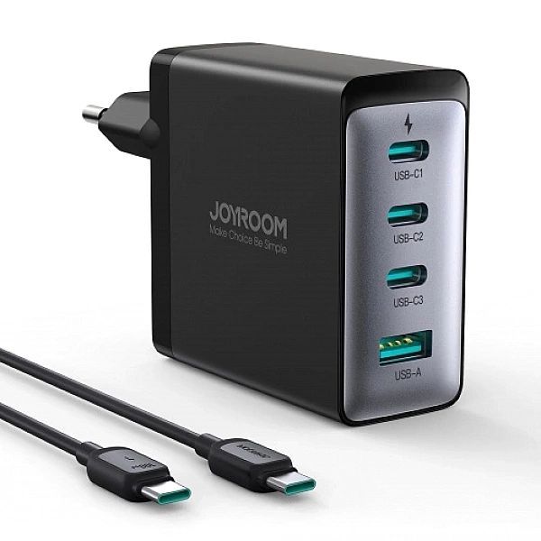 Ładowarka GaN Joyroom Jr-tcg04eu 100w 3x Usb-c Usb-a + kabel Usb-c / U