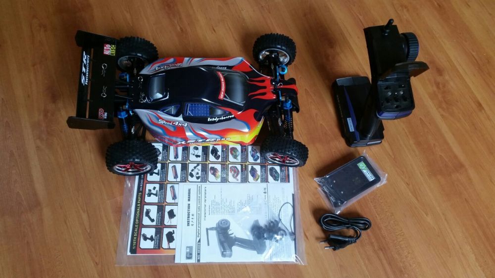 Carro telecomandado RC Buggy HSP 1:10 brush brushless 2-4S Lipo 100Kmh