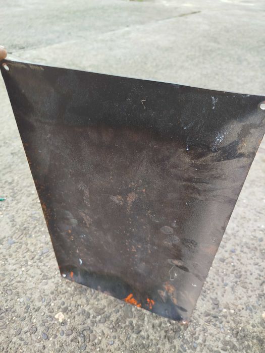 stara tablica emalia wypukla  KRAKBUD  40x25 cm   PRL