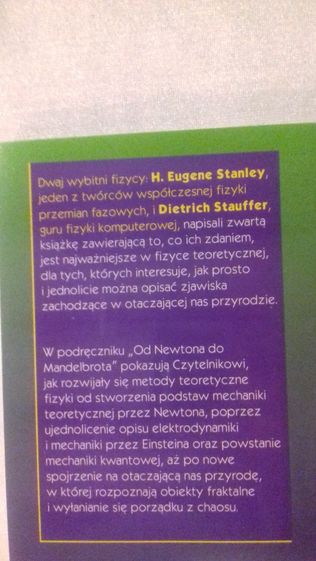 Od Newtona do Mandelbrota. Dietrich Stauffer, H. Eugene Stanley.