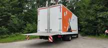 Zabudowa kontener winda palfinger 1500kg