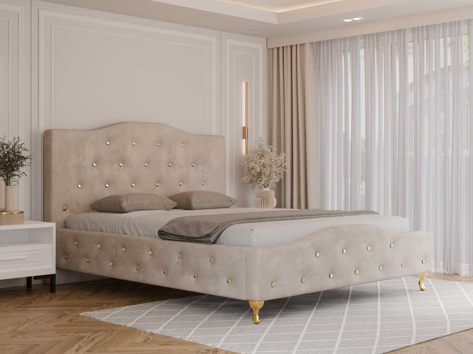 Łóżko tapicerowane GLAMOUR LUXE 120/140/160/180/200x200