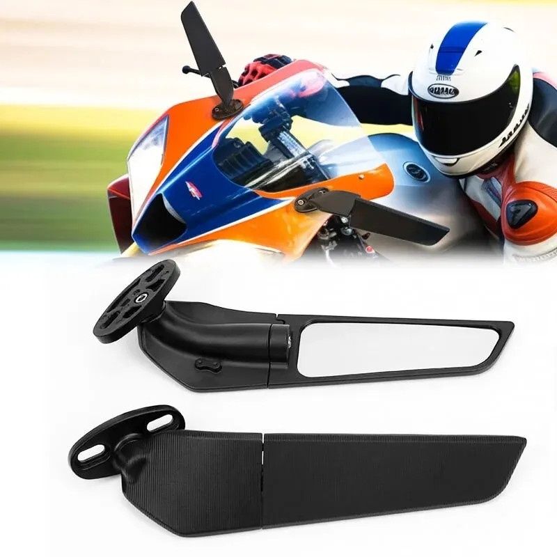 Зеркала на спортбайк складывающиеся Honda Kawasaki Suzuki Kawasaki