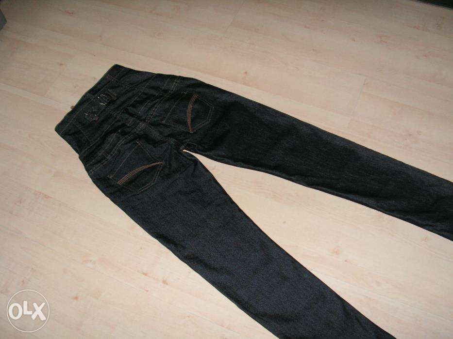 Modne Jeansy spodnie Wysoki stan NOWE Rozm. XS/S 34/36