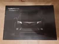 Toyota Avensis prospekt salonowy folder 2012 gazetka zdjęcia dane tech