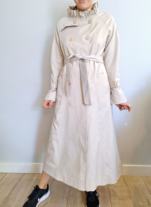 Sahrem trencz długi beż L XL