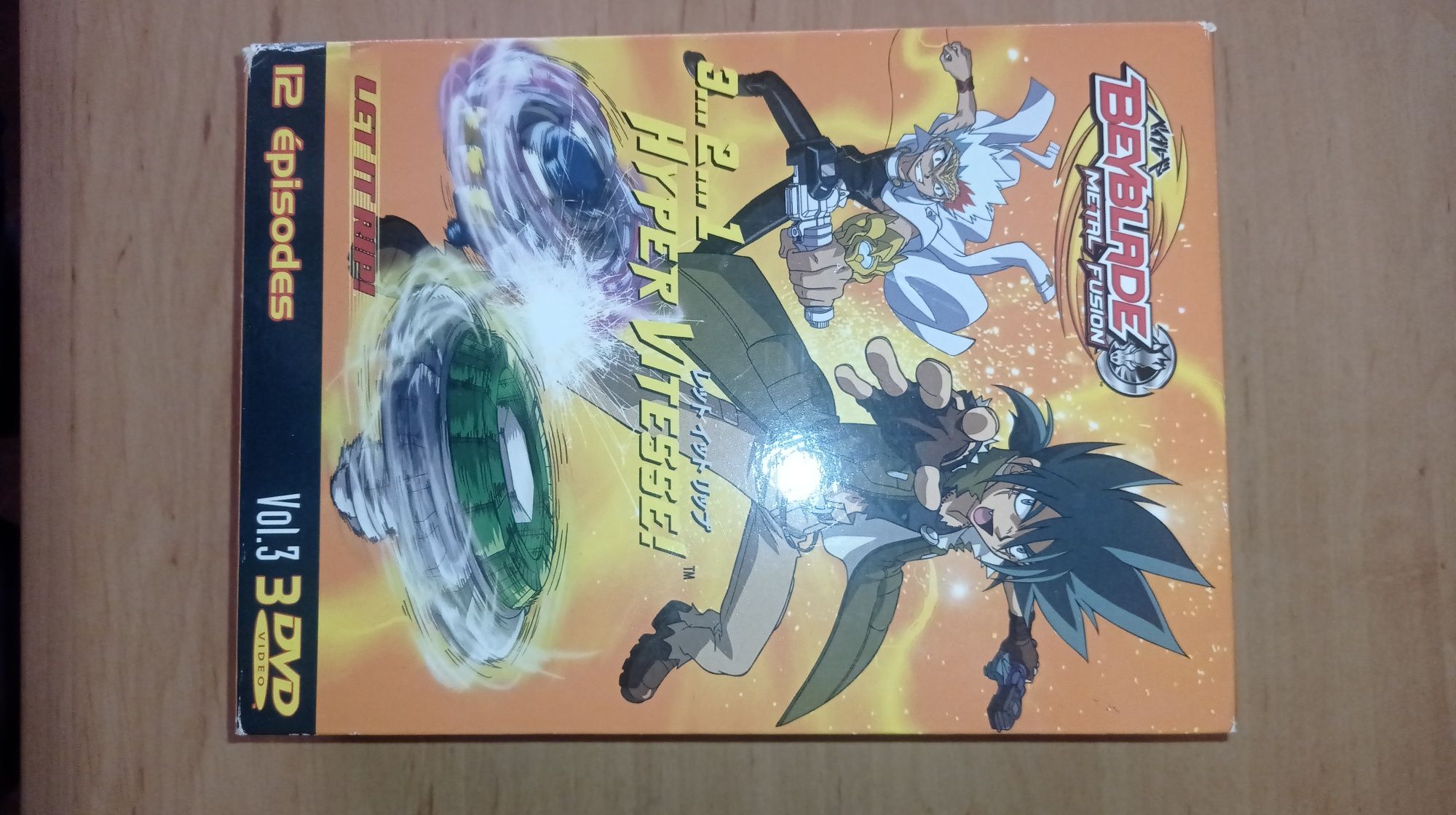 Conjunto 3 DVD Beyblade Metal Fusion