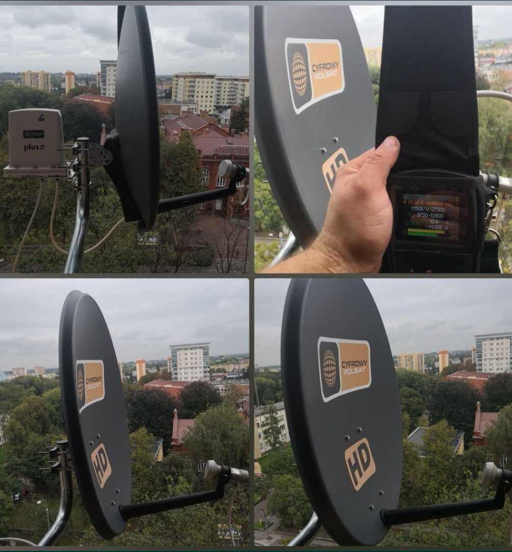 Ustawienie sygnału Cyfrowy Polsat, NC+. Montaż anten DVB-T2 i SAT