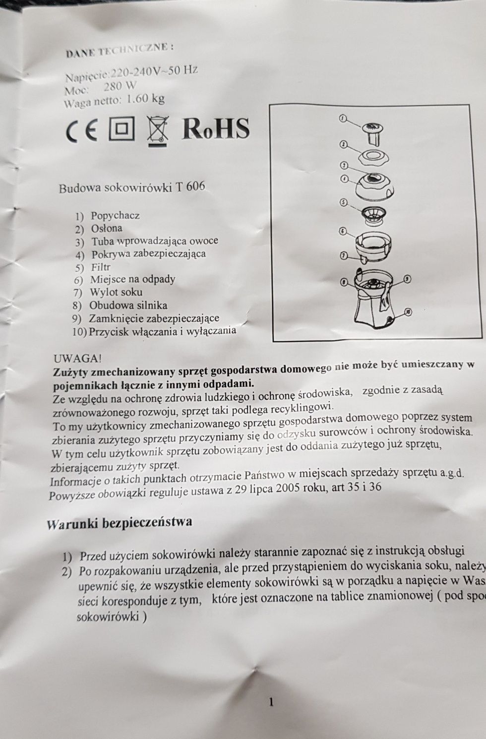 Sokowirówka mini